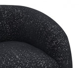 Freja Black Swivel Chair