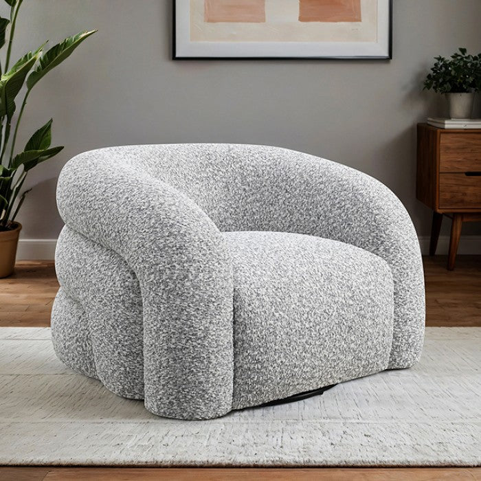 Freja Gray Swivel Chair