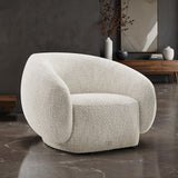 Savino Beige Swivel Chair