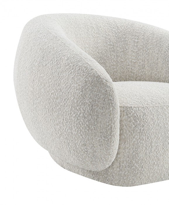 Savino Beige Swivel Chair