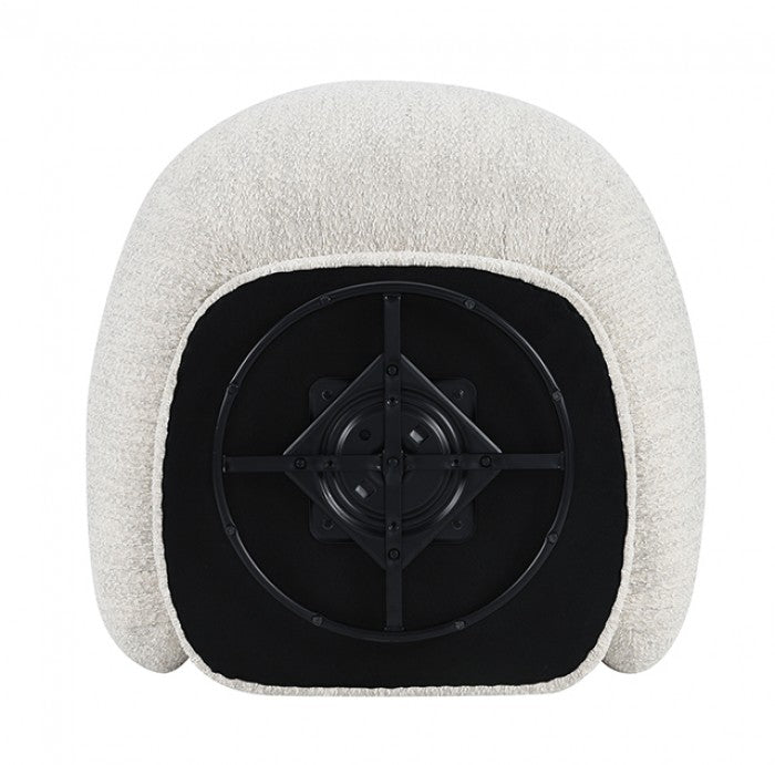 Savino Beige Swivel Chair