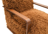 Eramo Contemporary Caramel Brown Accent Chair