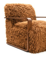 Eramo Contemporary Caramel Brown Accent Chair