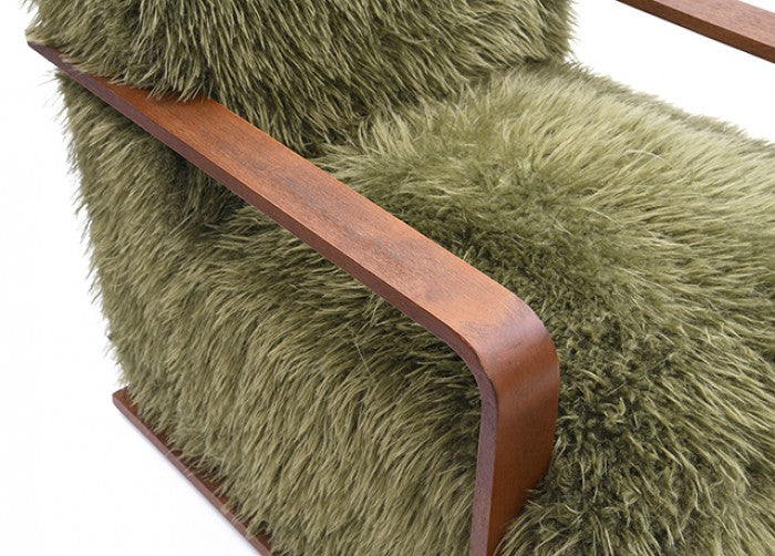 Eramo Contemporary Green Accent Chair