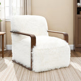 Eramo Contemporary White Accent Chair