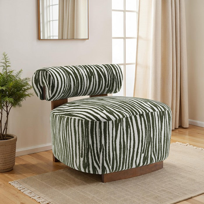 Niobe Green Accent Chair