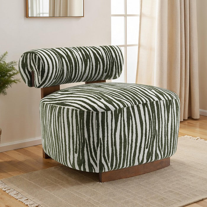 Niobe Green Accent Chair