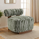 Niobe Green Accent Chair