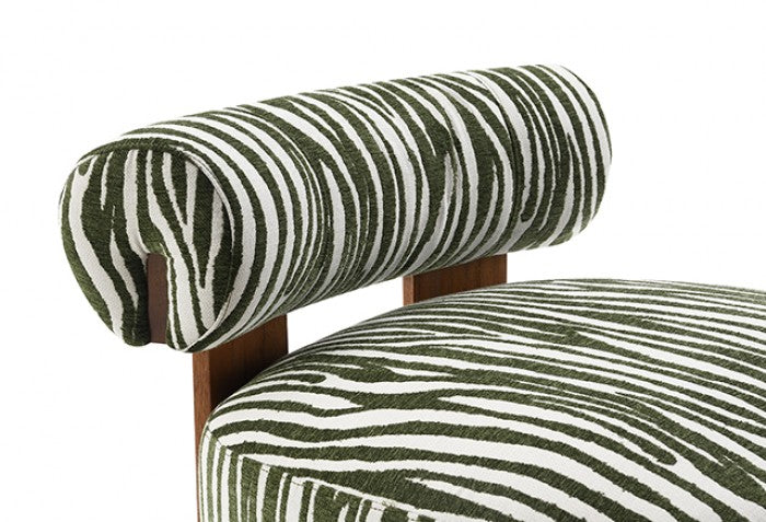 Niobe Green Accent Chair