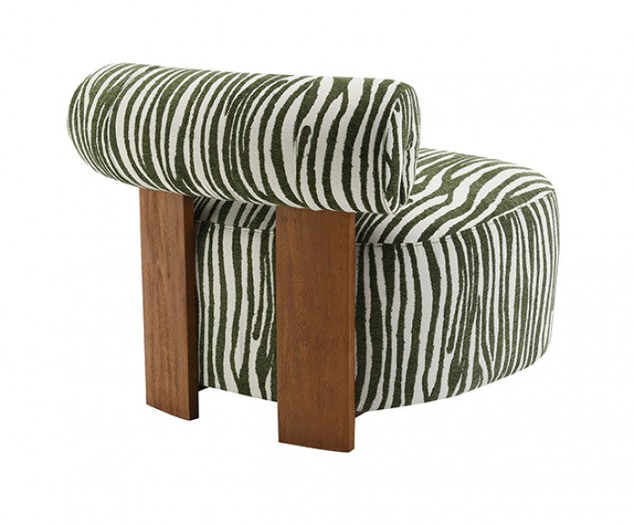 Niobe Green Accent Chair