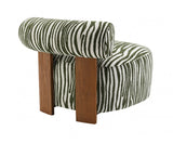 Niobe Green Accent Chair