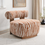 Niobe Rustic Orange Accent Chair