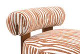 Niobe Rustic Orange Accent Chair