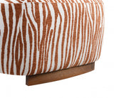 Niobe Rustic Orange Accent Chair