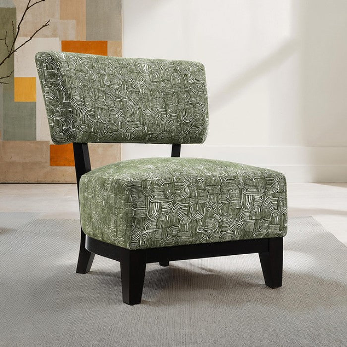 Aveni Green Accent Chair