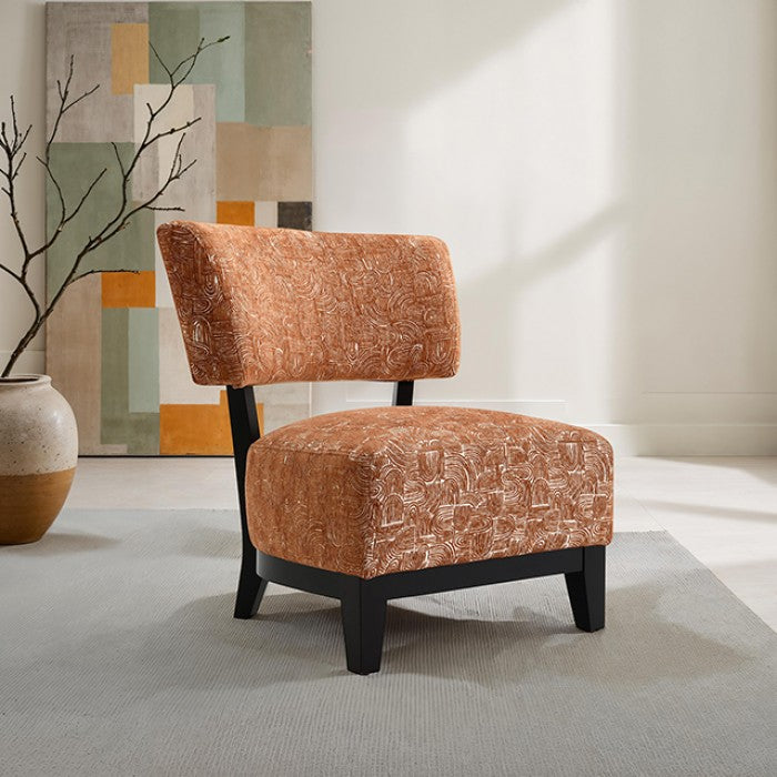 Aveni Rustic Orange Accent Chair