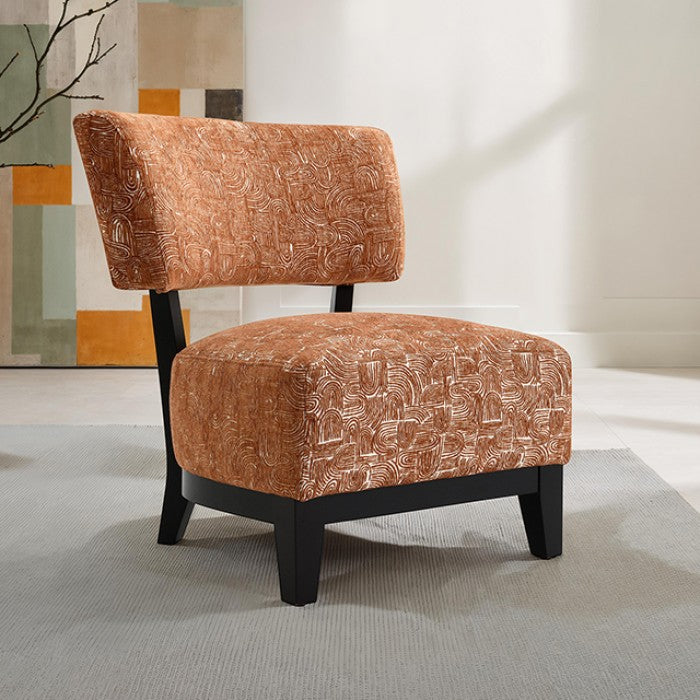 Aveni Rustic Orange Accent Chair