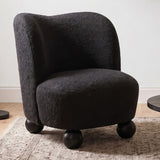 Karey Caviar Black Accent Chair