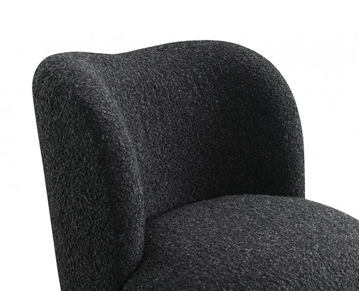 Karey Caviar Black Accent Chair