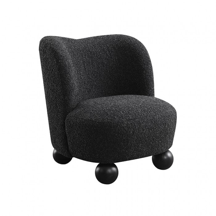 Karey Caviar Black Accent Chair