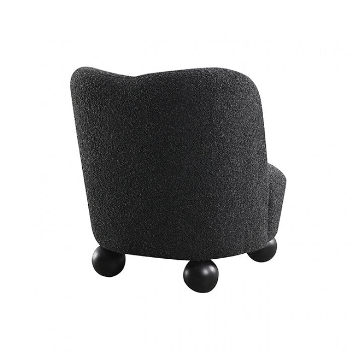Karey Caviar Black Accent Chair