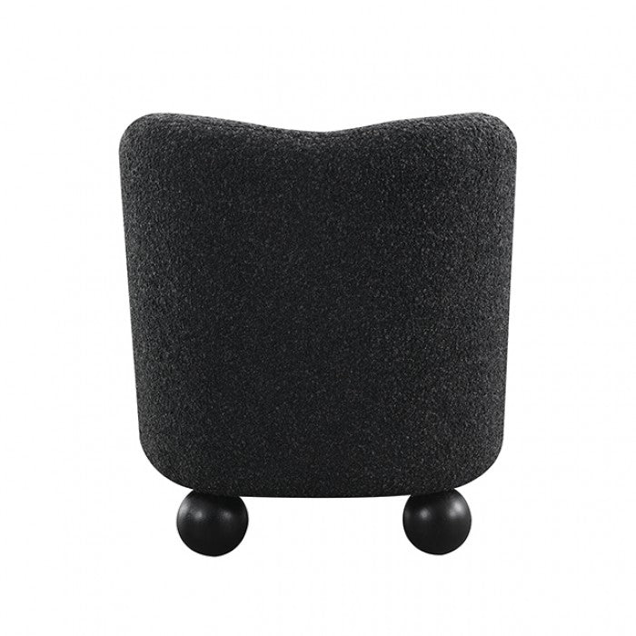 Karey Caviar Black Accent Chair
