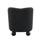 Karey Caviar Black Accent Chair