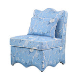 Hemsworth Chinoiserie Sky Blue/White Accent Chair