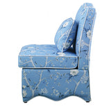 Hemsworth Chinoiserie Sky Blue/White Accent Chair