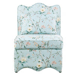 Hemsworth Chinoiserie Pale Blue/Peach Accent Chair