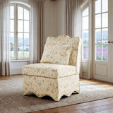 Hemsworth Chinoiserie White/Pink Accent Chair