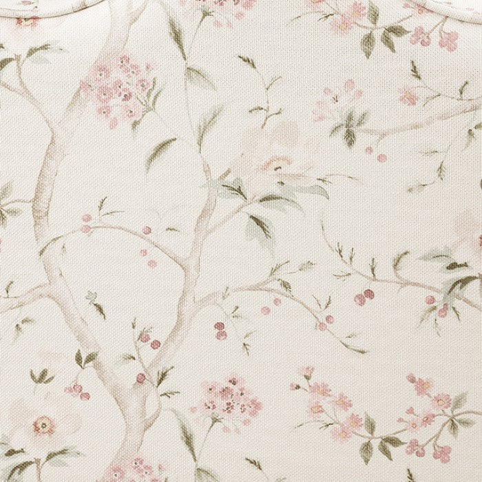 Hemsworth Chinoiserie White/Pink Accent Chair