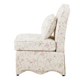 Hemsworth Chinoiserie White/Pink Accent Chair