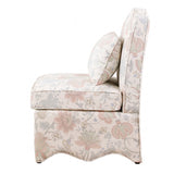 Hemsworth Jacobean Floral Dusty Pink/Blue Accent Chair