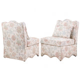 Hemsworth Jacobean Floral Dusty Pink/Blue Accent Chair