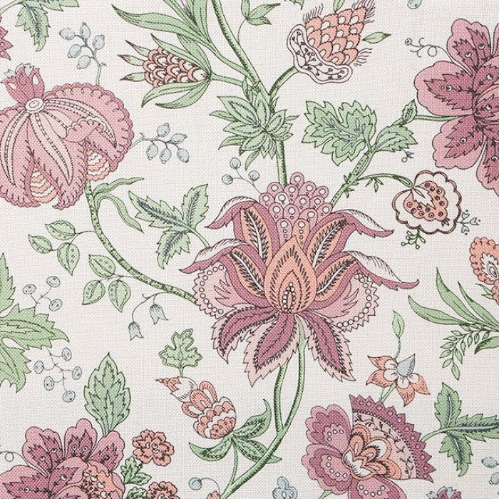 Hemsworth Jacobean Floral Blossom Pink Accent Chair