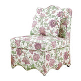 Hemsworth Jacobean Floral Blossom Pink Accent Chair