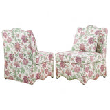 Hemsworth Jacobean Floral Blossom Pink Accent Chair