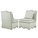 Hemsworth Paisley Green/White Accent Chair