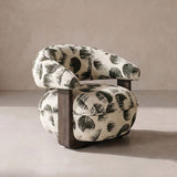 Lesta White / Copper Pink Accent Chair