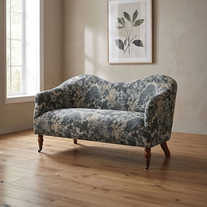 Seaton Topiary Green Settee