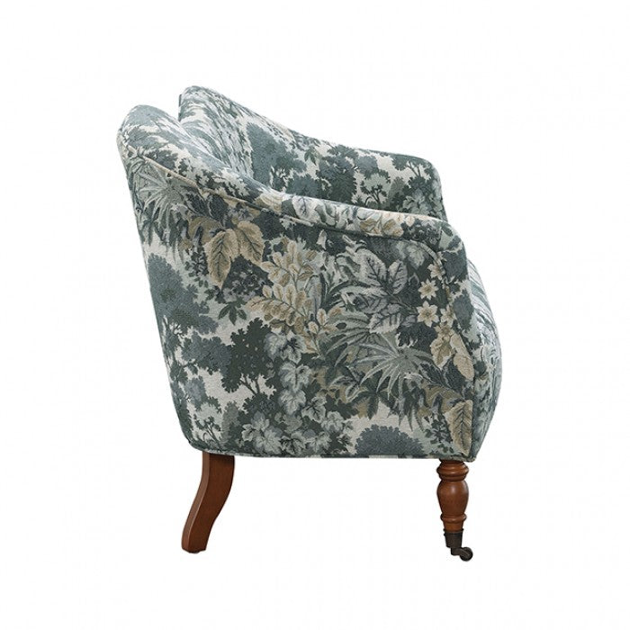 Seaton Topiary Green Settee