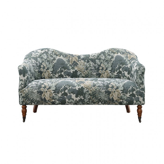 Seaton Topiary Green Settee