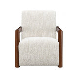 Esher Egret Beige / Walnut Accent Chair