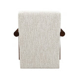 Esher Egret Beige / Walnut Accent Chair