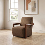Esher Caramel Brown / Walnut Accent Chair