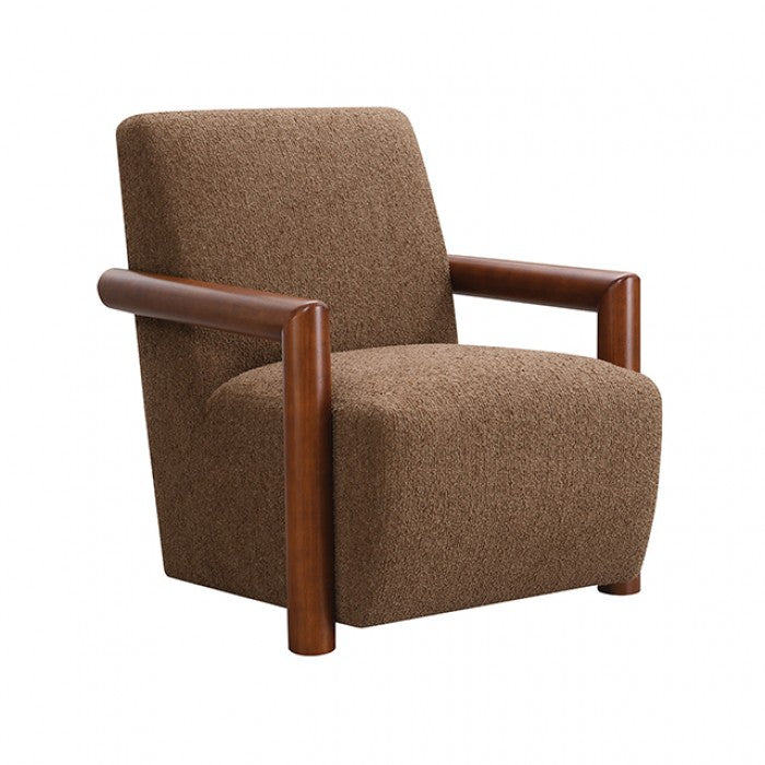 Esher Caramel Brown / Walnut Accent Chair