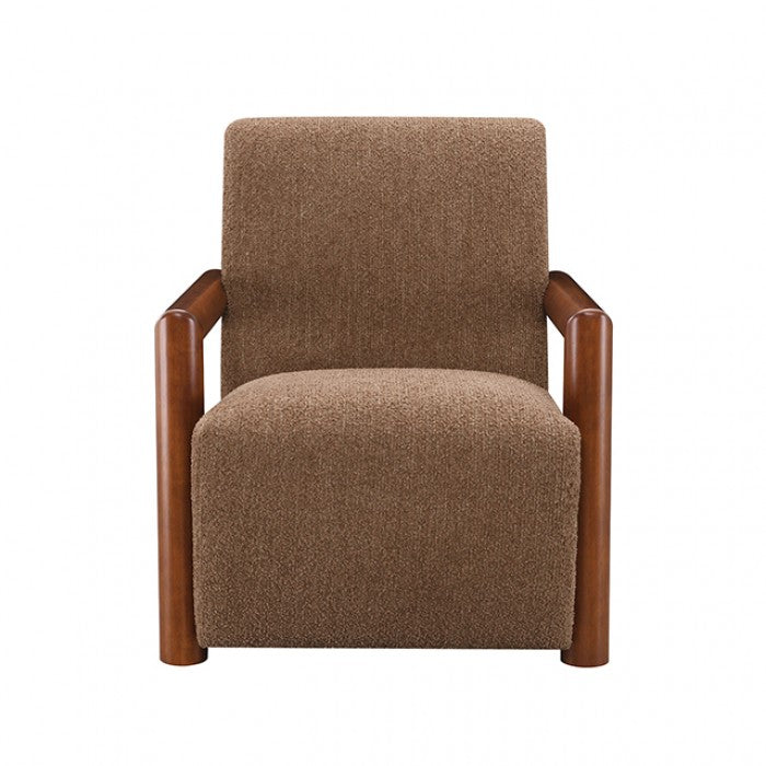 Esher Caramel Brown / Walnut Accent Chair