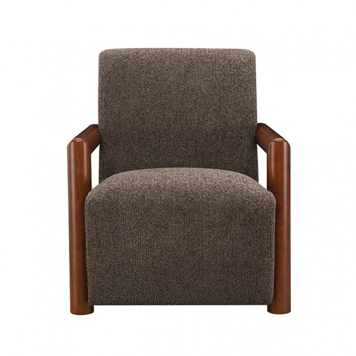 Esher Deep Brown / Walnut Accent Chair