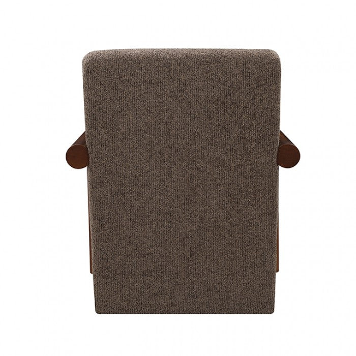 Esher Deep Brown / Walnut Accent Chair